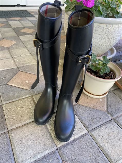 burberry rain boots kid|burberry equestrian rain boots.